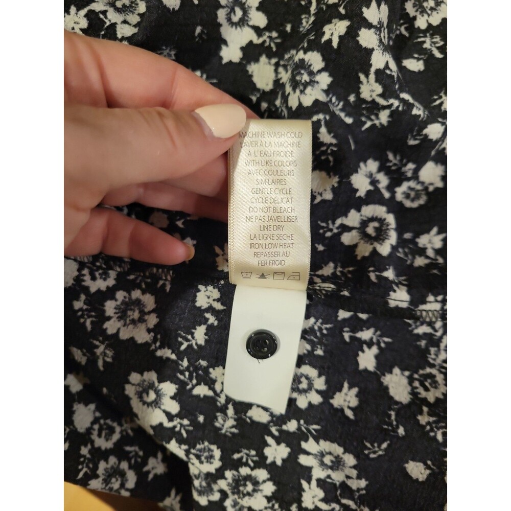 NWT Max Studio Floral Midi Dress Women’s 2X Black Ivory Button Front Boho $178 - Picture 8 of 8